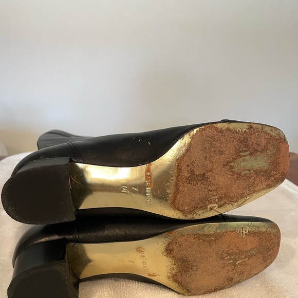 Juicy Couture Tall Black Leather Marcella Boots - size 7M - Picture 5 of 7